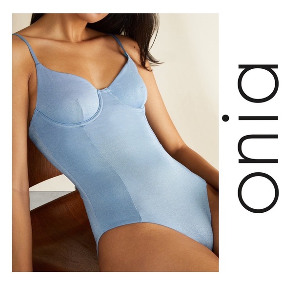 Onia Other - New! ONIA Chelsea Shimmer One-Piece Swimsuit in Sea Blue